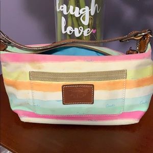 Small coach multi colored super cute purse